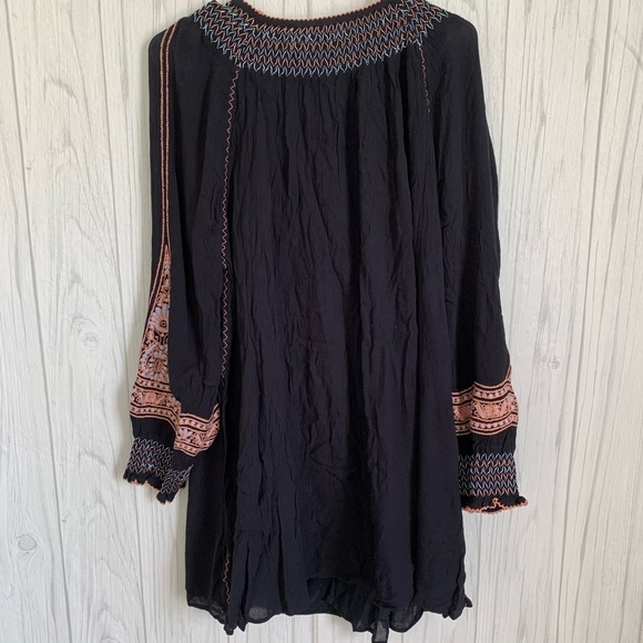 Free People Wind Willow Minidress in Black - Picture 8 of 8